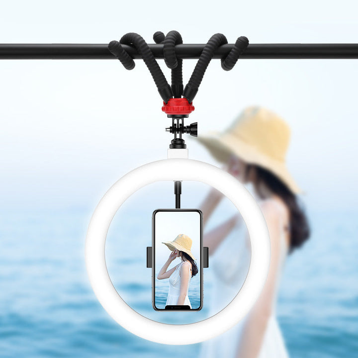 Illuminate Your Creativity with the Apple Compatible 10 Inch LED Ring Light Desktop Tripod