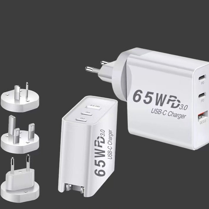 65W GaN Fast Charging Adapter With US Plug