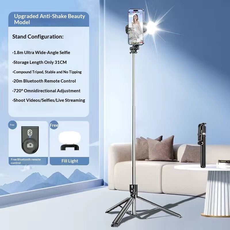 Bluetooth Multi-Function Selfie Live Streaming Tripod Stand