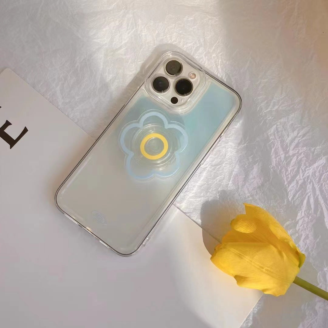 Gradient Blue Phone Case With Bracket Stand