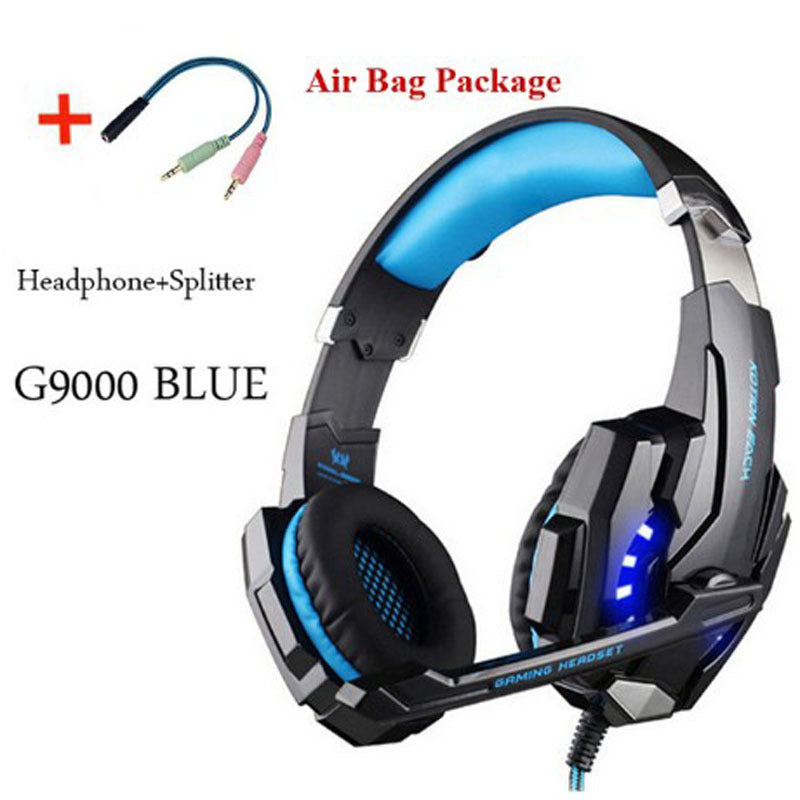 Wired Gaming Headset Surround Sound Stereo Bass Mic Earphones
