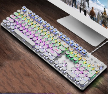 104-Key Mechanical Gaming Keyboard RGB Backlit Wired Anti-Ghosting