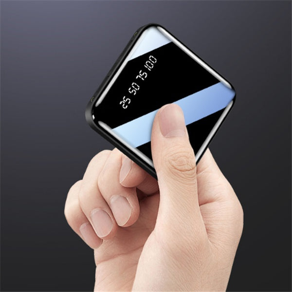 20000mAh Mini Digital Display Power Bank Mirror Portable