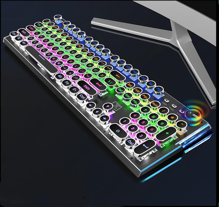 104-Key Mechanical Gaming Keyboard RGB Backlit Wired Anti-Ghosting