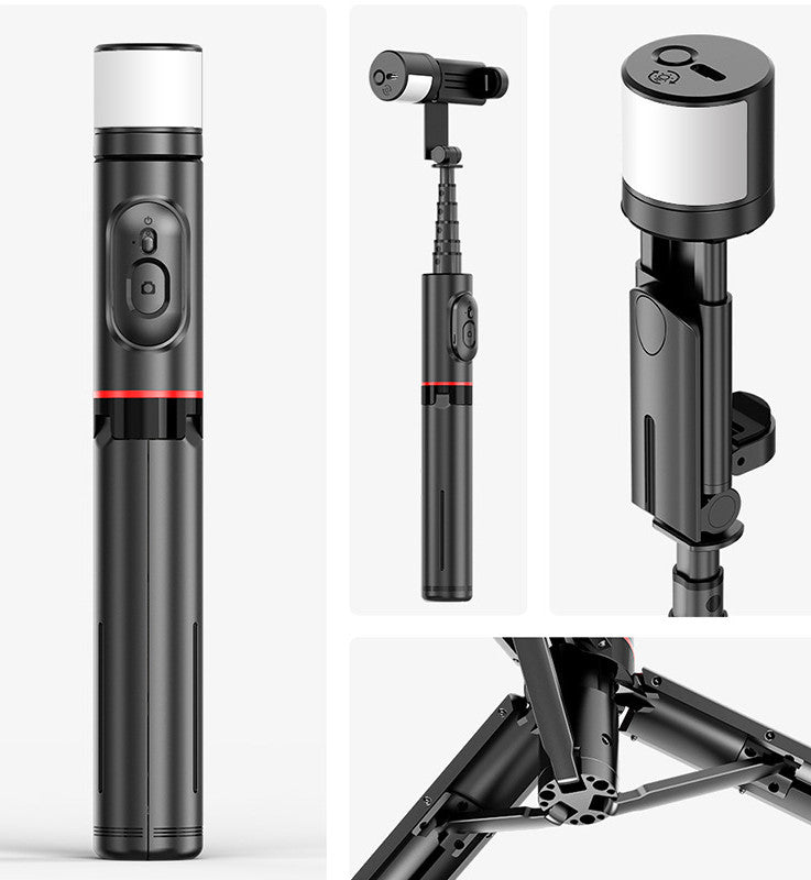 Bluetooth Selfie Stick With Integrated Tripod And Remote