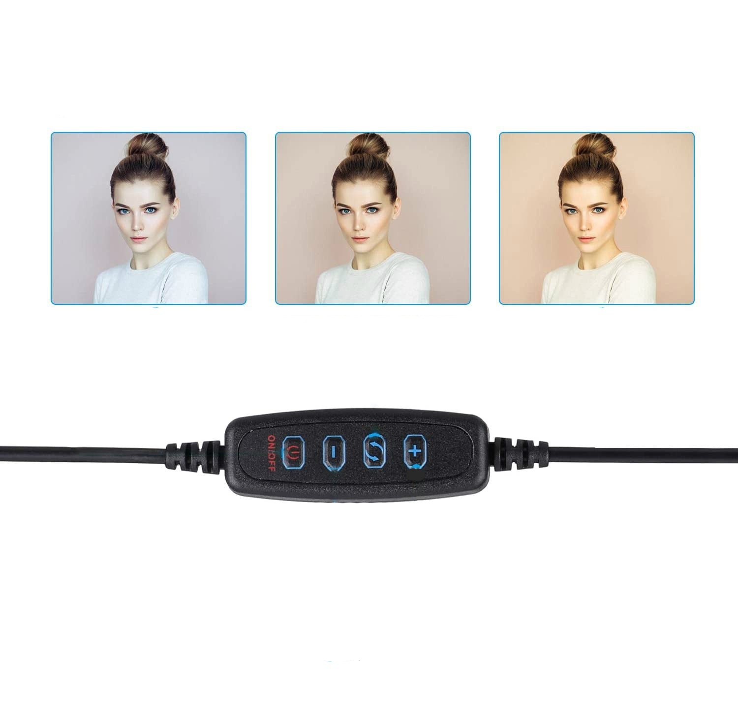 Apple Compatible 10 LED Dimmable Ring Light Tripod Stand