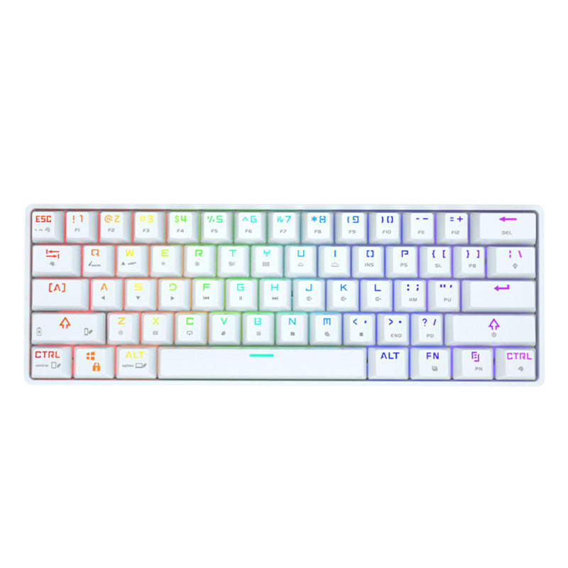 Wireless Bluetooth Mechanical Keyboard Colorful PBT Keycaps