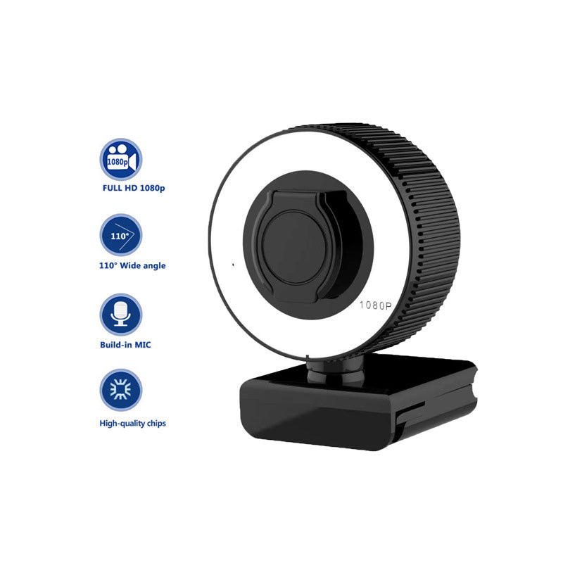 1080P 2K Autofocus HD Webcam With Microphone And Cover