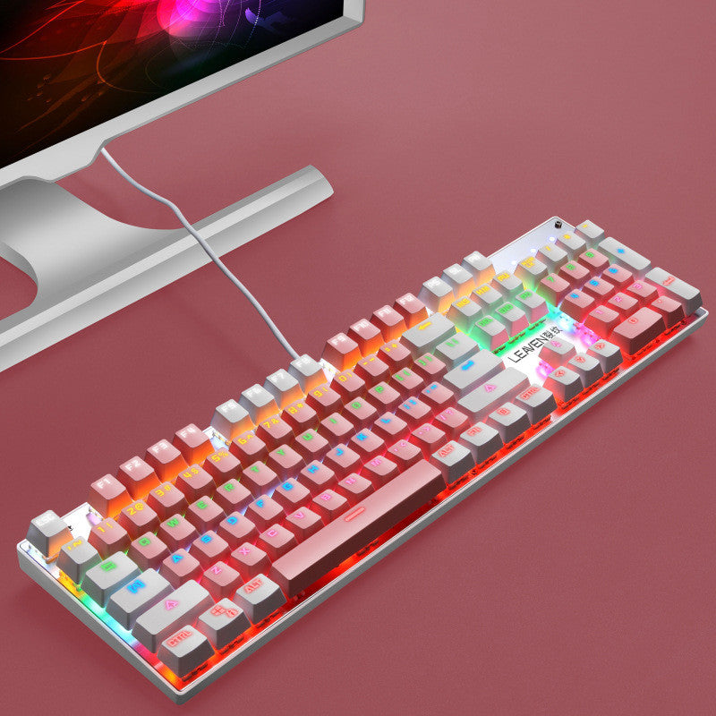 USB Wired Luminous Punk Gaming Keyboard