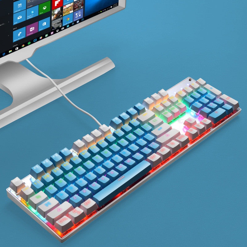 USB Wired Luminous Punk Gaming Keyboard