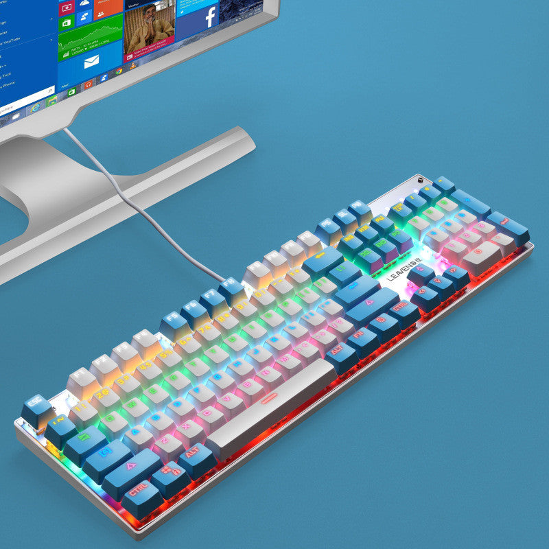 USB Wired Luminous Punk Gaming Keyboard