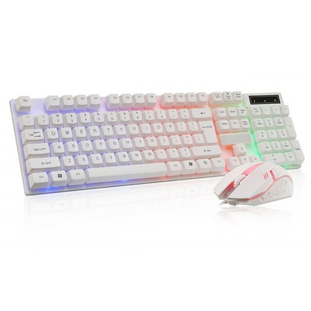 Boseton 8310 Backlit USB Wired Keyboard And Mouse Set