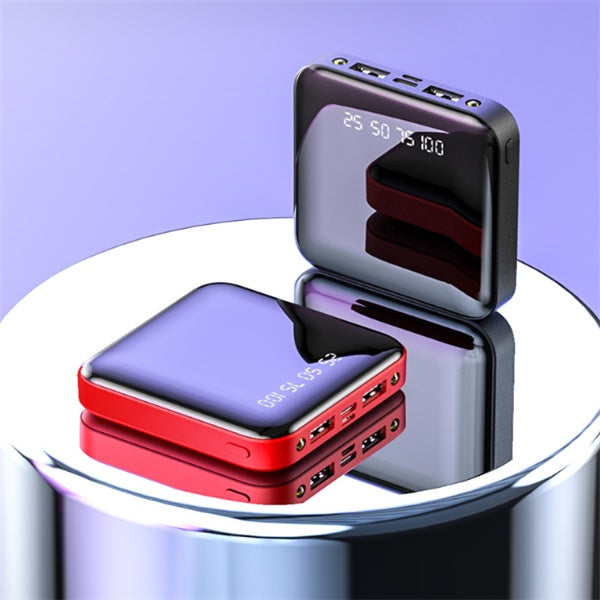 20000mAh Mini Digital Display Power Bank Mirror Portable