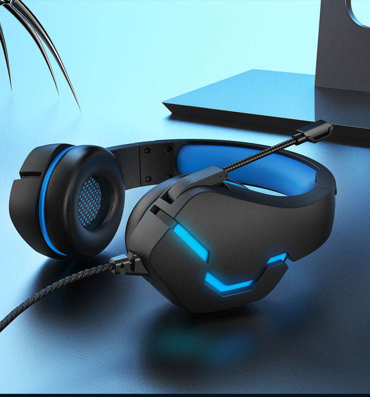 J10 3.5mm Wired Gaming Headset With Mic LED Volume Control PC Laptop