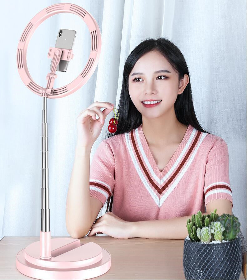 Apple Compatible 10 Inch Dimmable LED Ring Light Tripod