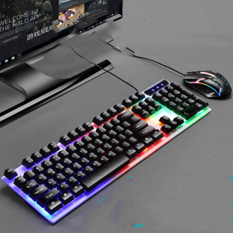Boseton 8310 Backlit USB Wired Keyboard And Mouse Set