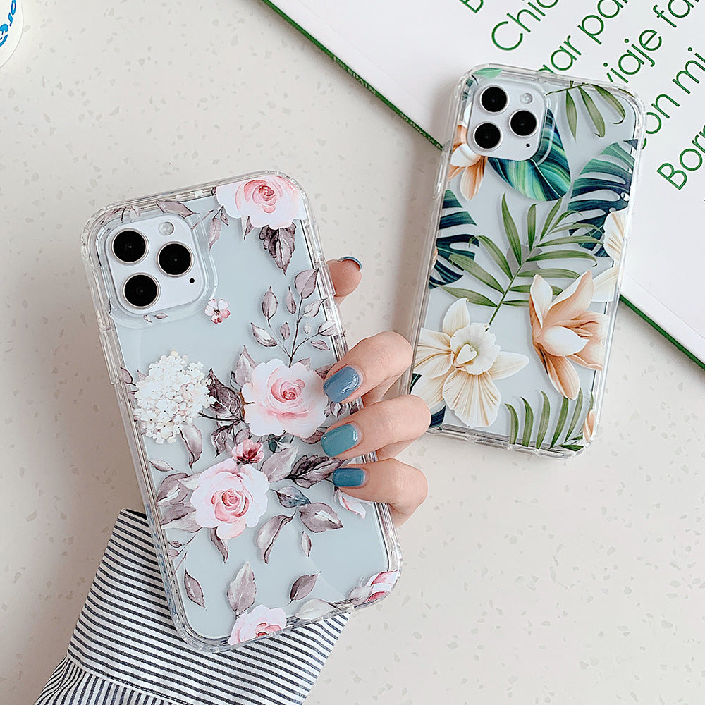 Banana Leaf Watercolor Floral Phone Case Protector