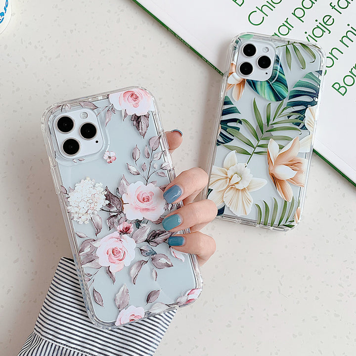 Banana Leaf Watercolor Floral Phone Case Protector