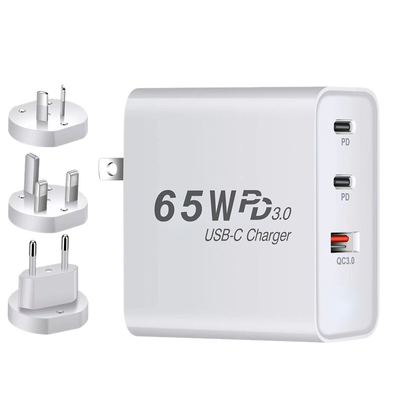 65W GaN Fast Charging Adapter With US Plug