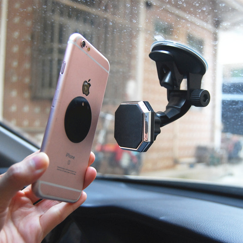Magnetic Car Phone Holder Battery Mount Stand