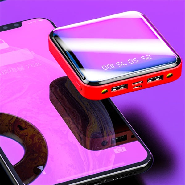 20000mAh Mini Digital Display Power Bank Mirror Portable