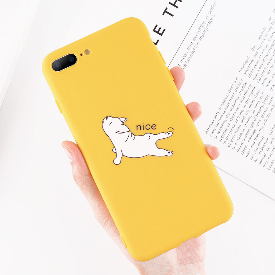 Apple Compatible Cartoon Giraffe TPU Silicone iPhone Case