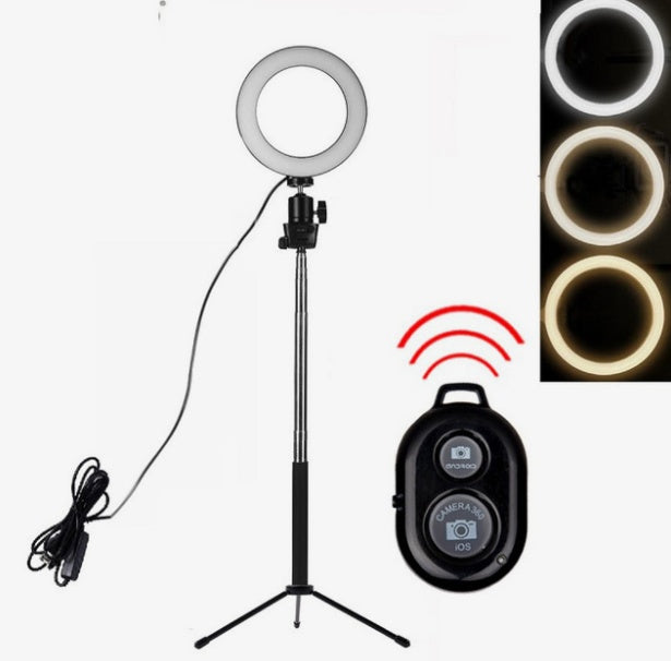 Apple Compatible LED Ring Fill Light Floor Tripod