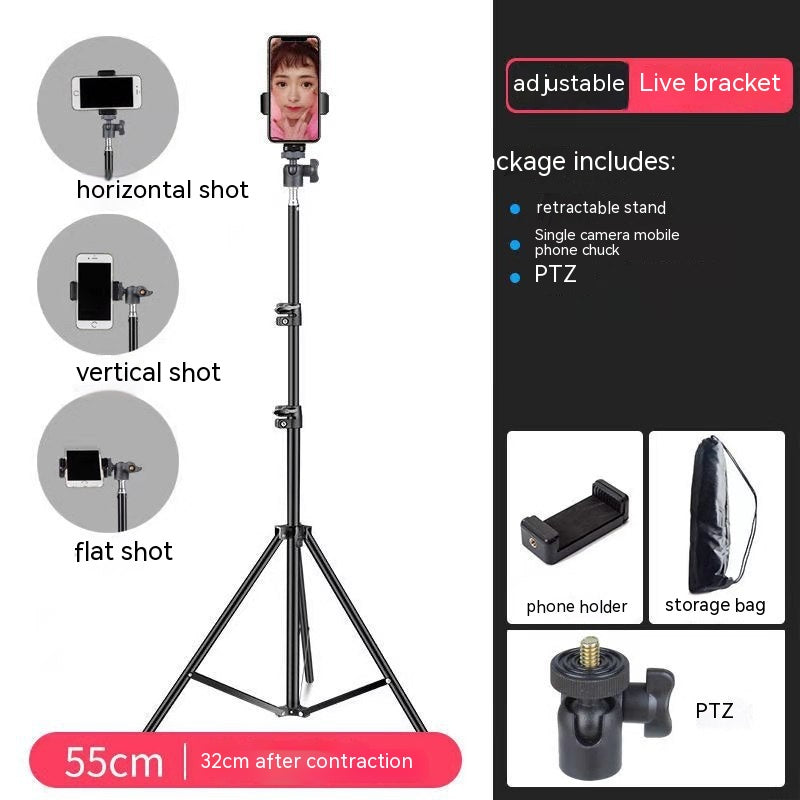 Portable Live Broadcast Photography Tripod Light Stand