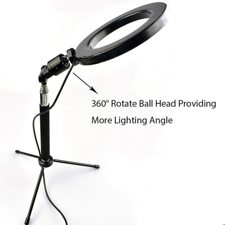 Apple Compatible LED Ring Fill Light Floor Tripod