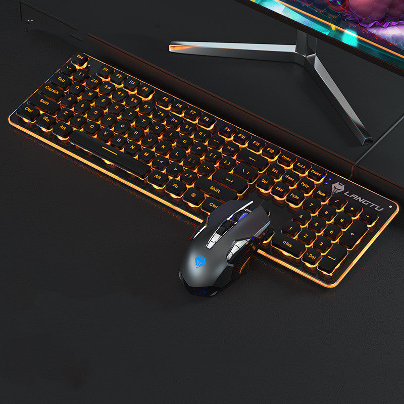 Wired Luminous USB Gaming Keyboard For Home Office