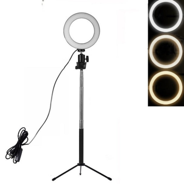 Apple Compatible LED Ring Fill Light Floor Tripod