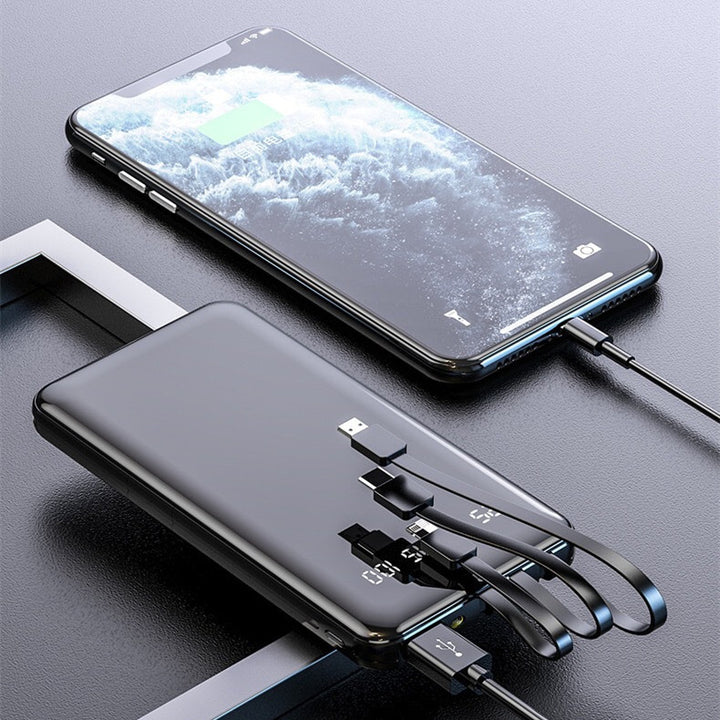 Full Screen Self-contained Universal Portable Power Bank