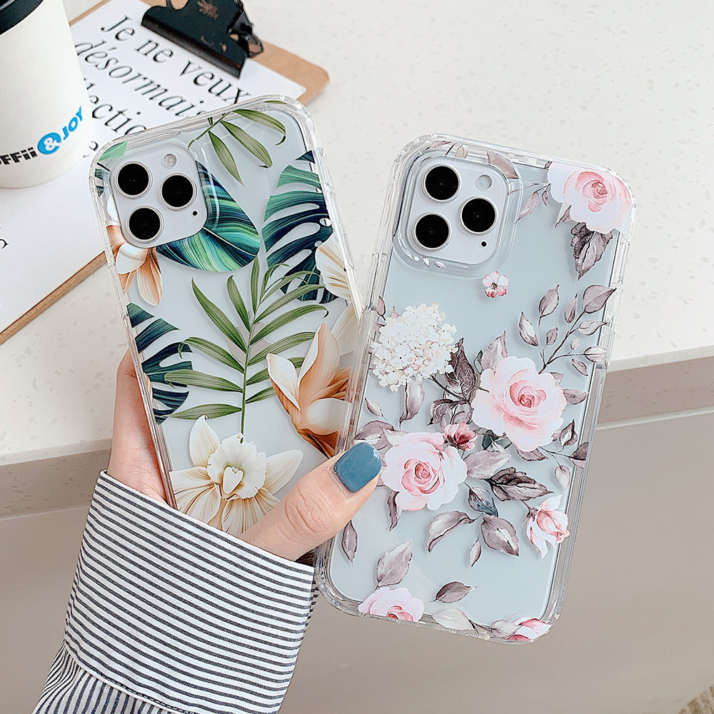 Banana Leaf Watercolor Floral Phone Case Protector