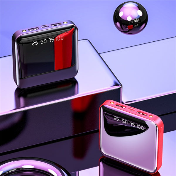 20000mAh Mini Digital Display Power Bank Mirror Portable