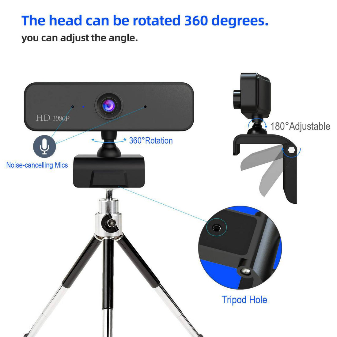 4K Auto Focus HD USB Live Beauty Webcam