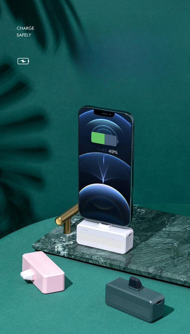 Mini 3000mAh Portable Power Bank With Tail Plug