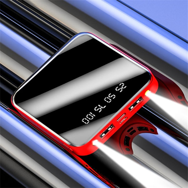 20000mAh Mini Digital Display Power Bank Mirror Portable