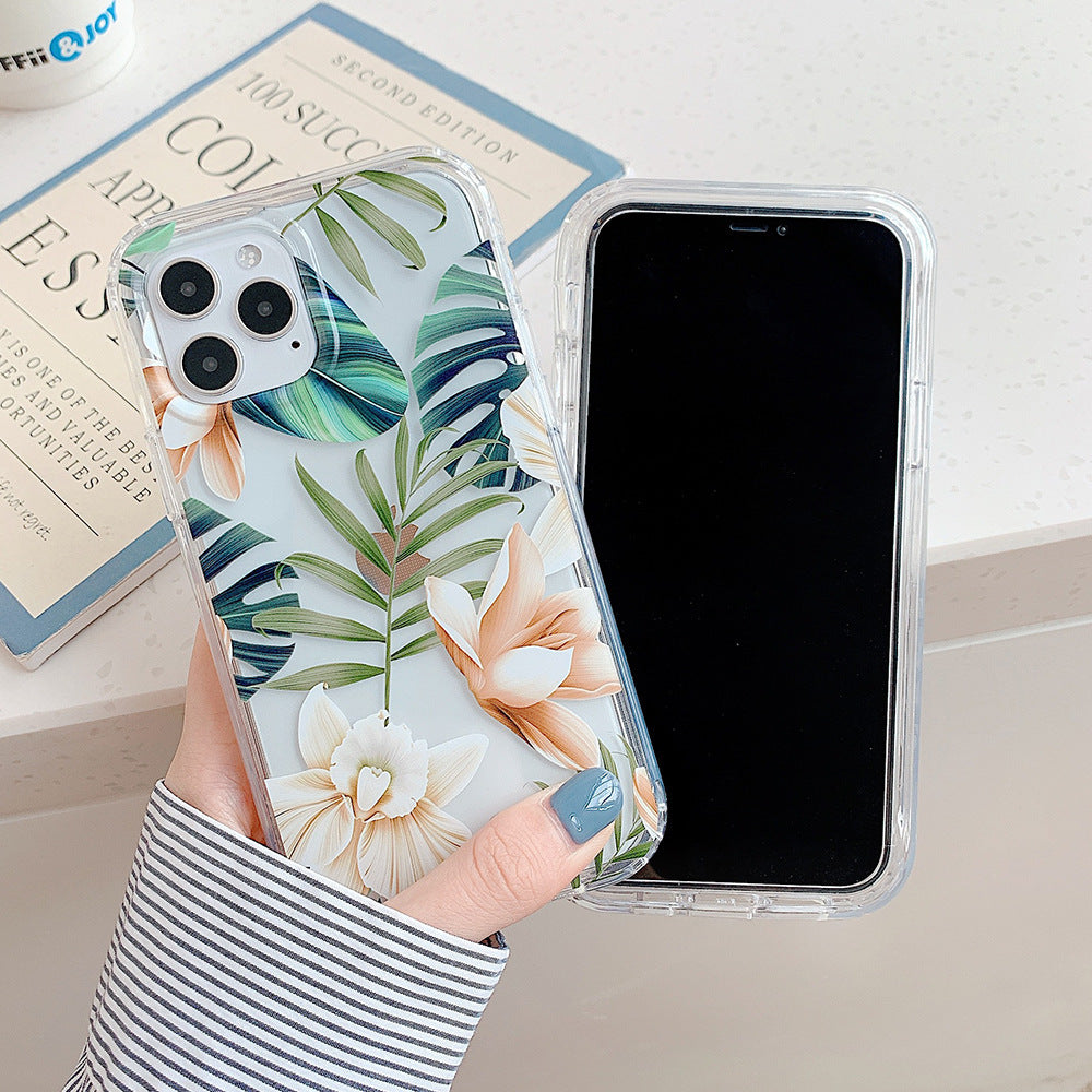 Banana Leaf Watercolor Floral Phone Case Protector