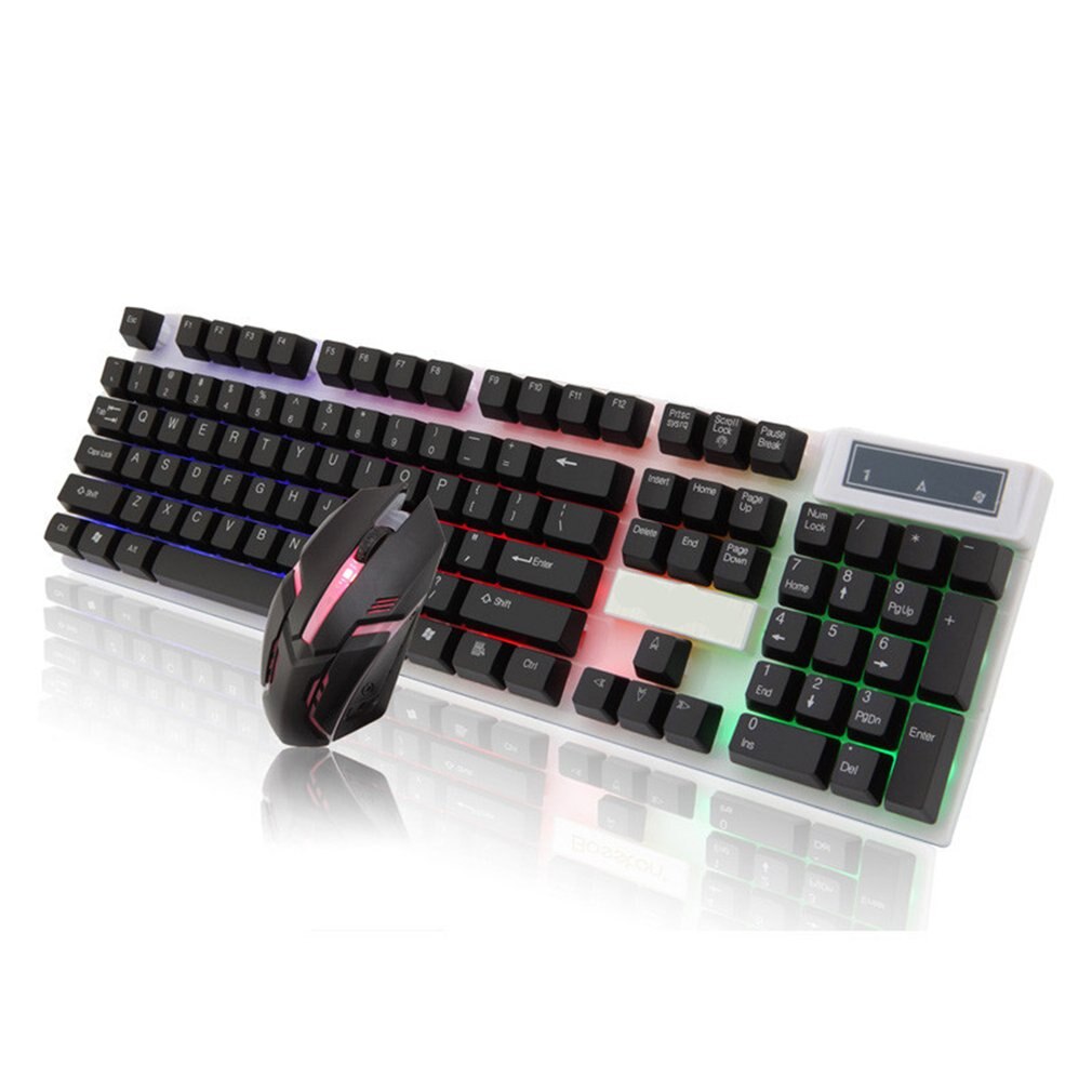 Boseton 8310 Backlit USB Wired Keyboard And Mouse Set