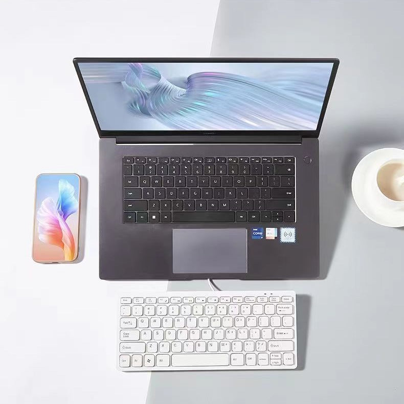 Wired Mini Noiseless USB Keyboard For Desktop Laptop