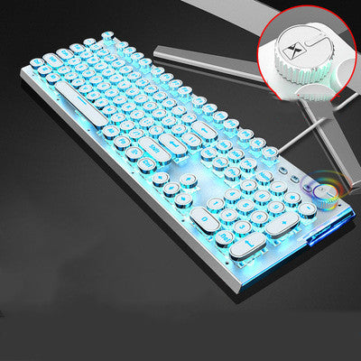 104-Key Mechanical Gaming Keyboard RGB Backlit Wired Anti-Ghosting