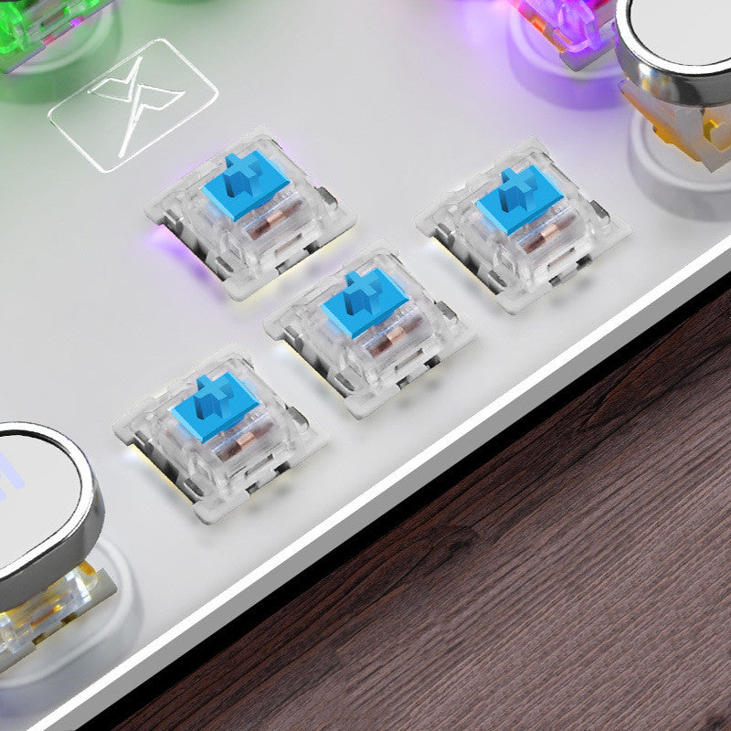 104-Key Mechanical Gaming Keyboard RGB Backlit Wired Anti-Ghosting