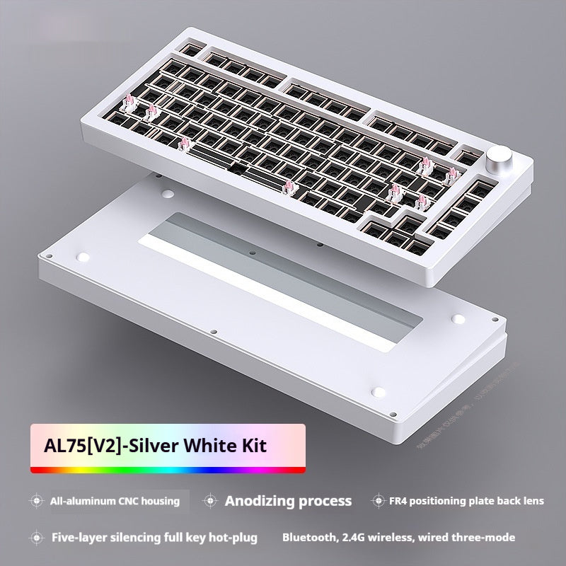 Heiji Snake Aluminum Mechanical Keyboard Kit Tri Mode Bluetooth Wired