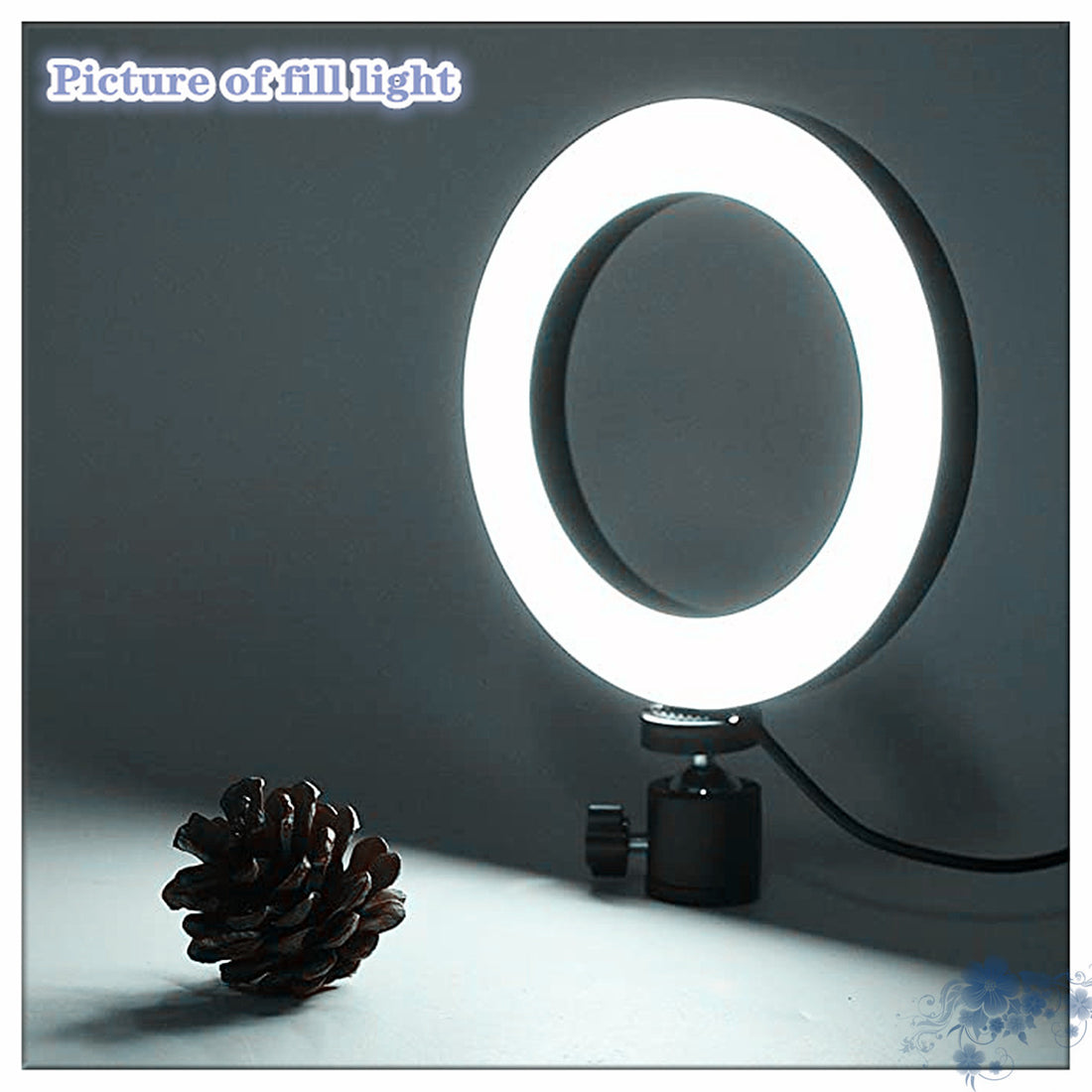Apple Compatible 360° Rotatable Desktop Ring Light Tripod