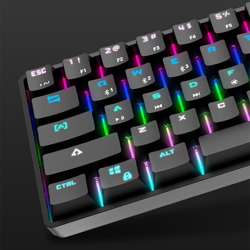 Wireless Bluetooth Mechanical Keyboard Colorful PBT Keycaps