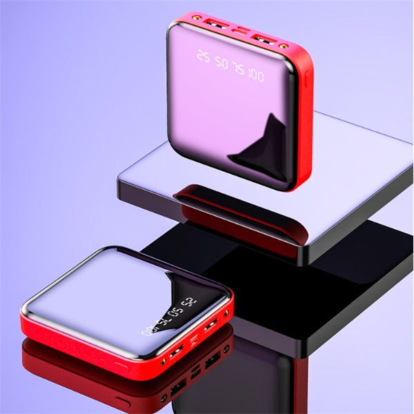 20000mAh Mini Digital Display Power Bank Mirror Portable