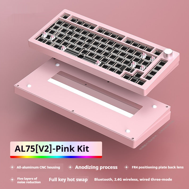 Heiji Snake Aluminum Mechanical Keyboard Kit Tri Mode Bluetooth Wired