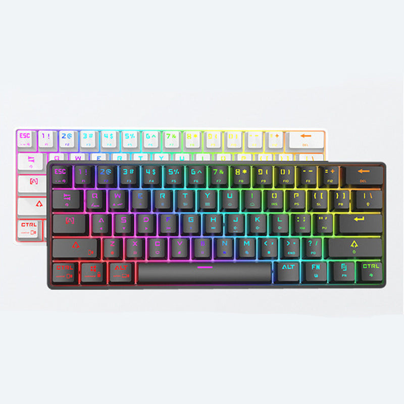 Wireless Bluetooth Mechanical Keyboard Colorful PBT Keycaps