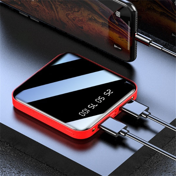 20000mAh Mini Digital Display Power Bank Mirror Portable