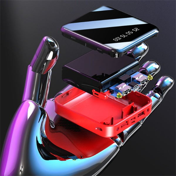 20000mAh Mini Digital Display Power Bank Mirror Portable
